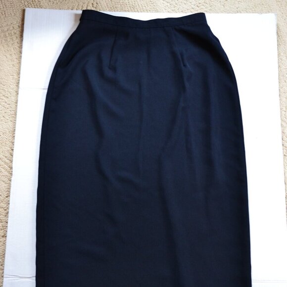 Vintage Black Wrap Floor Length Skirt. - Picture 8 of 10